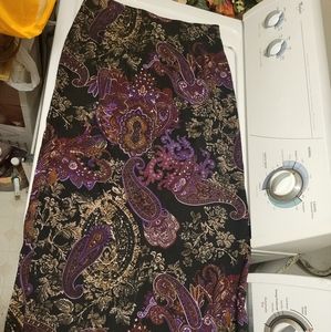 Paisley skirt, Covington in a size 8